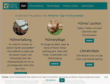 Tablet Screenshot of huehnerhaltung.info